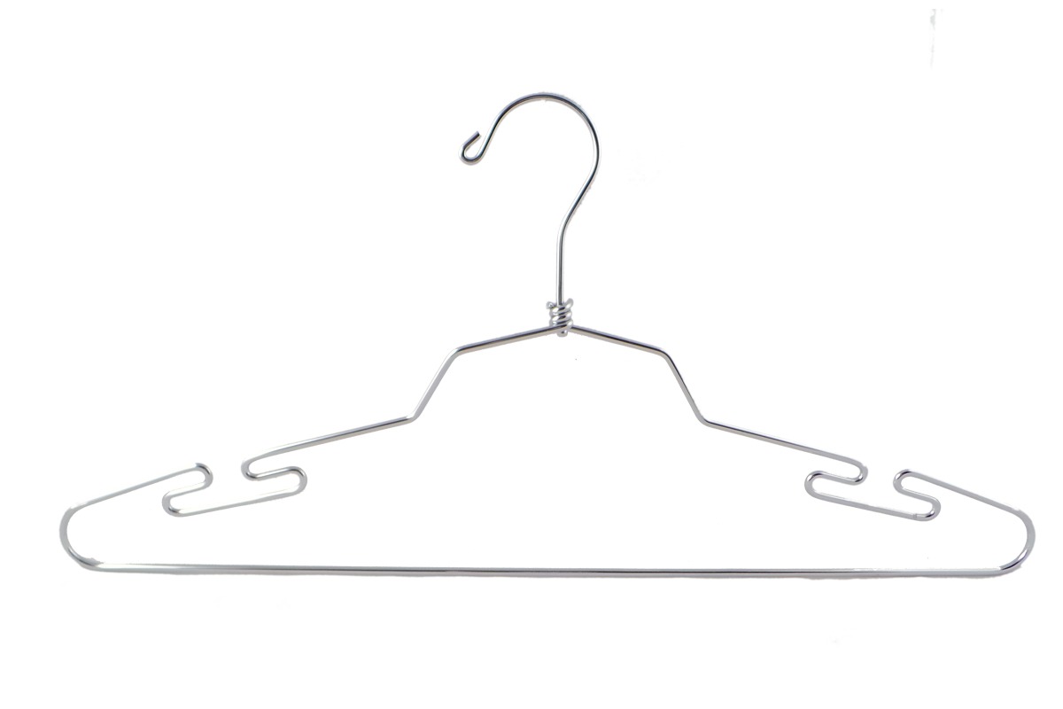 Metal Hanger for Blouses, Dresses and Skirts (Package 100 Pieces)