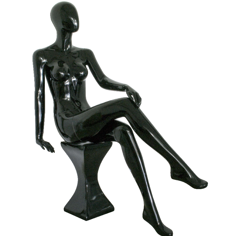 Female Mannequin Seated Polyester