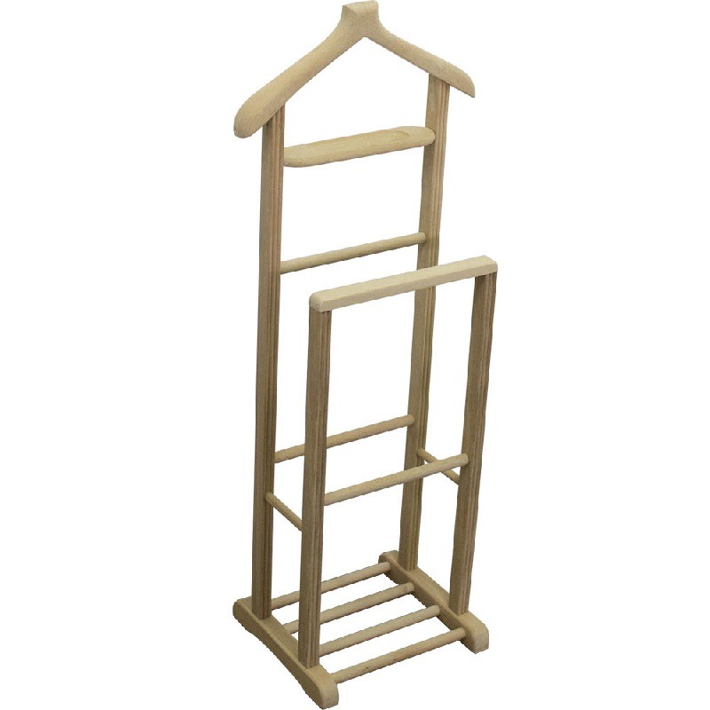 Wooden Stand Hanger for Clothing Display