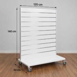 Γόνδολα Slat Panel Μονής Όψης Τροχήλατη 120x50x140Y